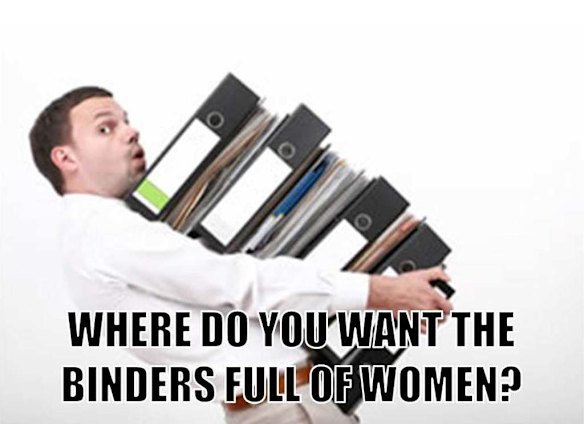 A #bindersfullofwomen image from bindersfullofwomen.tumblr.com.