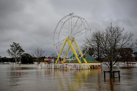 A Ferris wheel is among the water-damaged places in Camden.