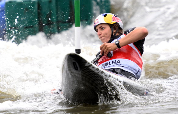 Jessica Fox is the most successful paddler in history after winning two world crowns in Rio de Janeiro.