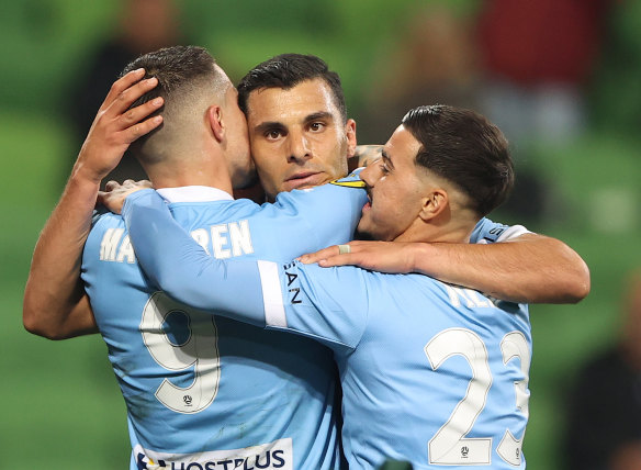 Melbourne City’s Jamie Maclaren.