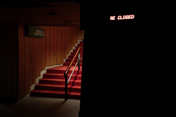 These passageways would normally be full of bustling patrons finding their seats.