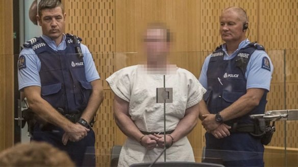 Brenton Tarrant in Christchurch District Court.