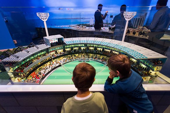  A model of the MCG at the opening of the LEGOLAND Discovery Centre at Chadstone Shopping Centre.