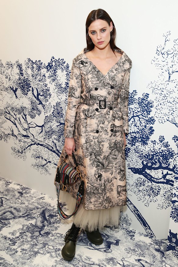 Lily Sullivan at the preview of the Christian Dior Couture Cruise 2019 Collection.