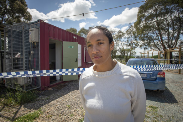 Homegrown Me founder Georgina Prasad after a fire that injured four people on Wednesday night. 