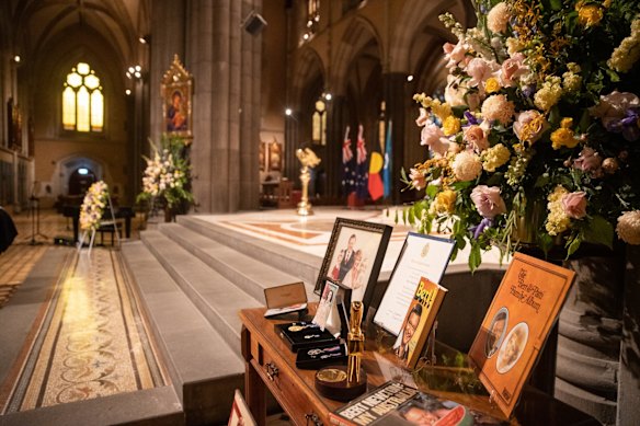 The state funeral service of Bert Newton at St Patrick's Cathedral.