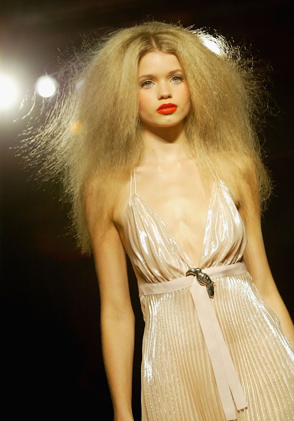Abbey Lee at the Lisa Ho show for Australian Fashion Week in 2004.