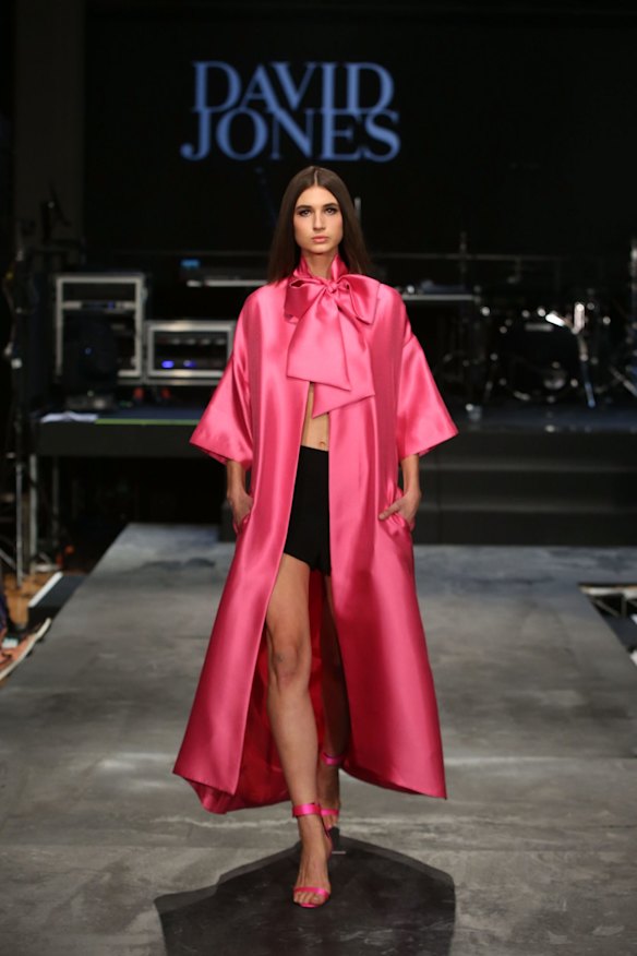 A model showcases designs by Carla Zampatti.