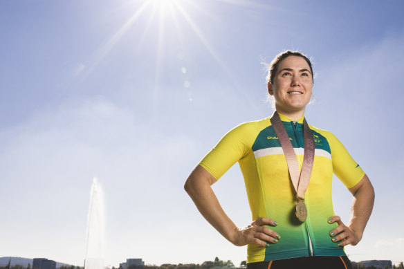 Chloe Hosking had a dream year on the bike, winning the Commonwealth Games road race.