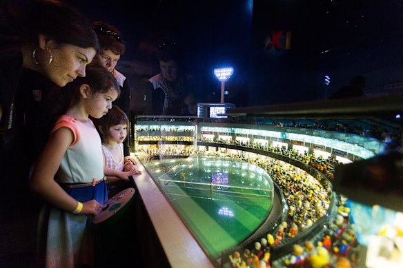 A model of the MCG at the opening of the LEGOLAND Discovery Centre at Chadstone Shopping Centre.