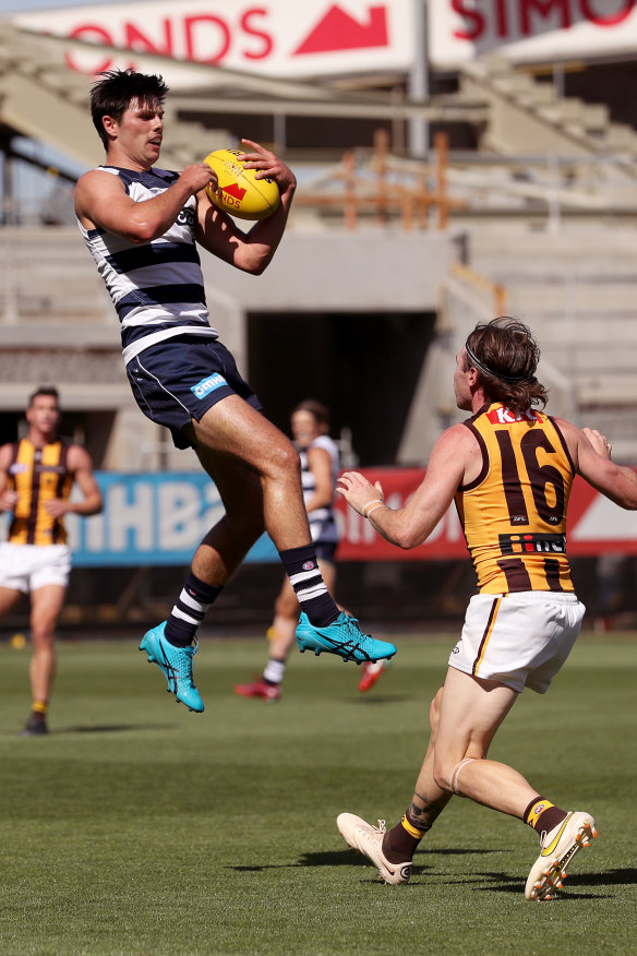 traveling Ollie Henry gets his hands on the ball.