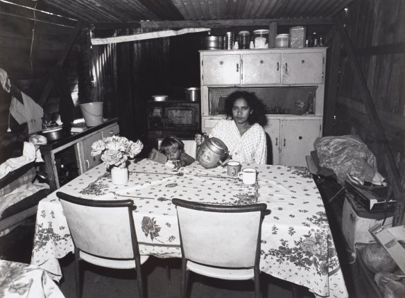 Girl pours tea, Burnt Bridge, 1988.