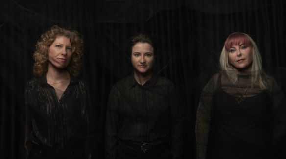 Plaster of Paris, from left, Nicola Bell, Sarah Blaby and Zec Zechner.