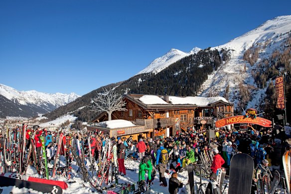 MooserWirt, St Anton, Austria: The MooserWirt is typical ski in, stumble out, dance on tables from mid-afternoon in the sun. There's a DJ and jugs of beers and the usual alpine shots. Be warned, you will have to ski back down to the village once you are done.
