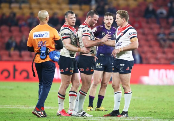 Boyd Cordner’s concussion against the Storm last year sparked concerning scenes.