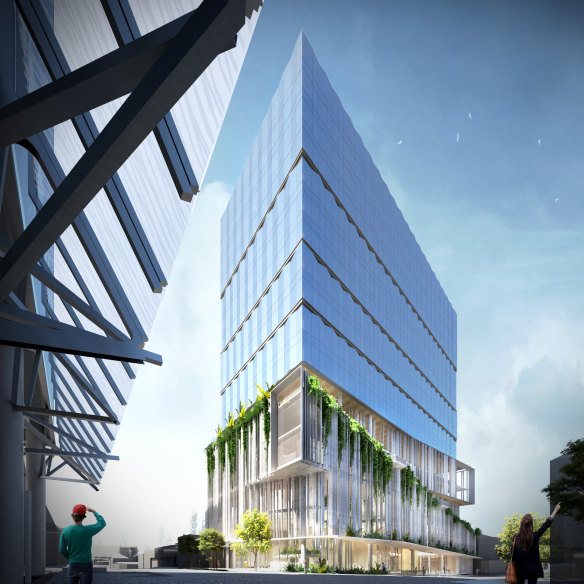 The planned tower for 895 Ann Street, opposite previous development 900 Ann Street.