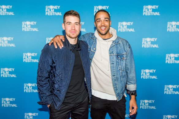 Darren Eastes and Ezekiel Simat at The Second screening.