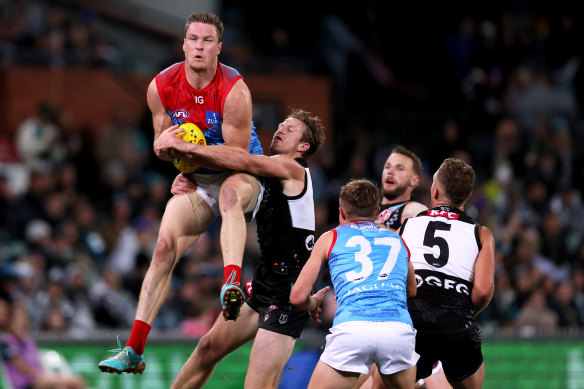 Jumping for joy: Tom McDonald is back in the senior fold after a disrupted year because of an ankle injury.
