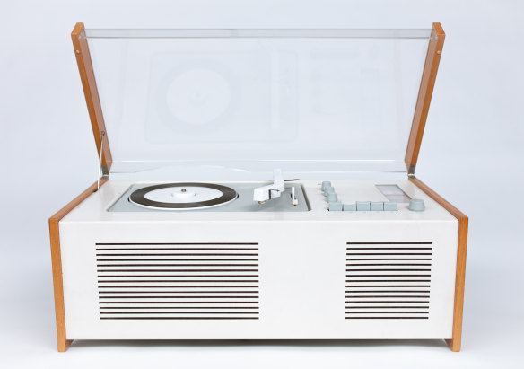 A record player designed by 'Mr Braun'.