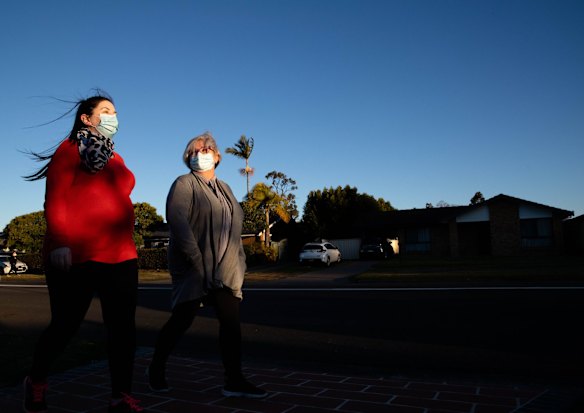 Vanessa, 32, can work from home but is worried about her partner, a bus driver, and her father, a courier, catching COVID-19 at work. The family live in Wakeley near the Fairfield showground, on a property with one house for Vanessa and her partner and another for Vanessa’s parents and grandmother. It is especially nerve-wracking because Vanessa is 29 weeks pregnant and not yet vaccinated - she has an appointment for her first jab next week.