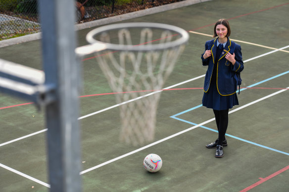 Siena O'Neil is sports captain at Fintona Girls' School and says her classmates are eager to get back on court.  