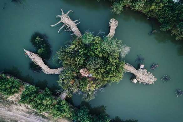Filipino visual artist Leeroy New’s Rhizome Colony. His work will be part of the 2022 Sydney Biennale.