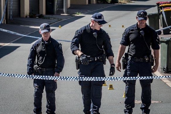 ACT police officers at Hall Best Lane, Gungahlin investigate the suspicious death of a 56-year-old man. 