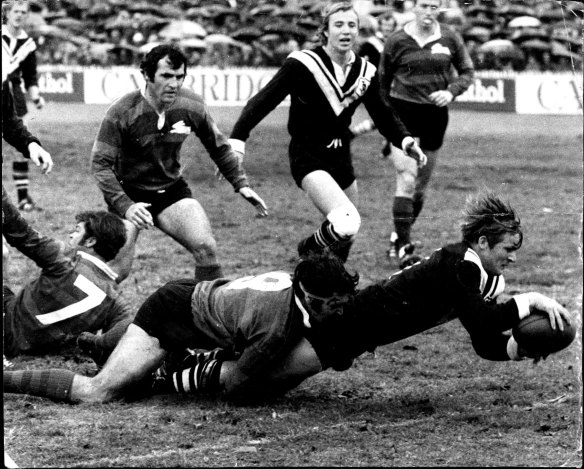 Tom Raudonikis - Souths vs West Rugby League at Redfern Oval. May 28, 1972.