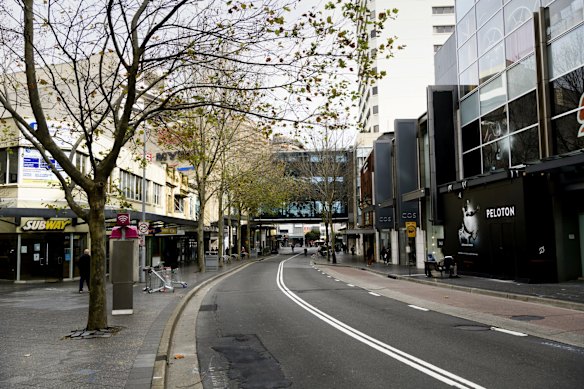 Bondi Junction is experiencing  a decrease in activity since the latest COVID-19 outbreak.