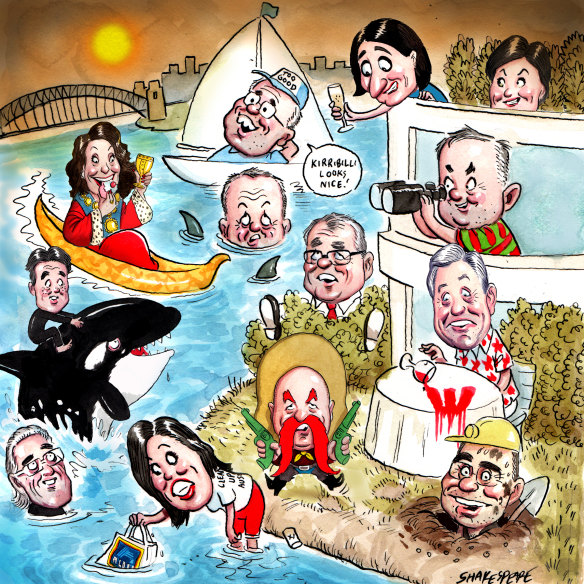 Looking back on the year with CBD. Illustration: John Shakespeare