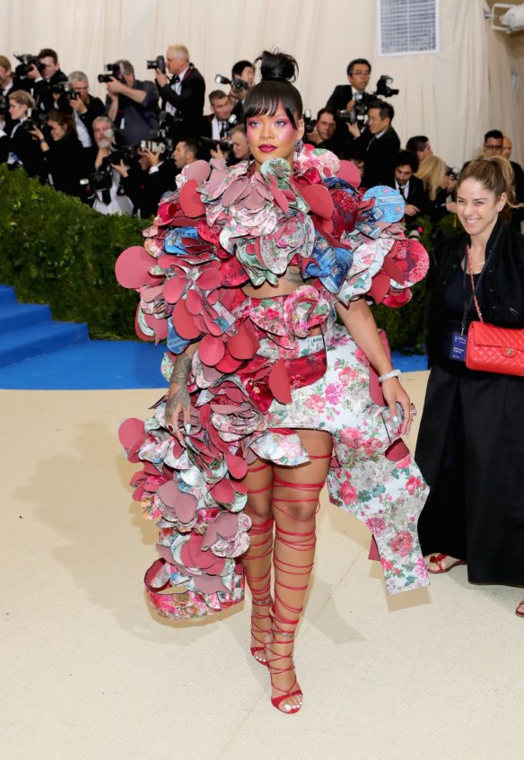 Rihanna attends the "Rei Kawakubo/Comme des Garcons: Art Of The In-Between" Costume Institute Gala at Metropolitan Museum of Art on May 1, 2017 in New York City.