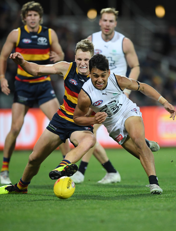 Crafty forward Jesse Motlop has added muscle over summer, with the Blues hoping he can have a major impact this year.