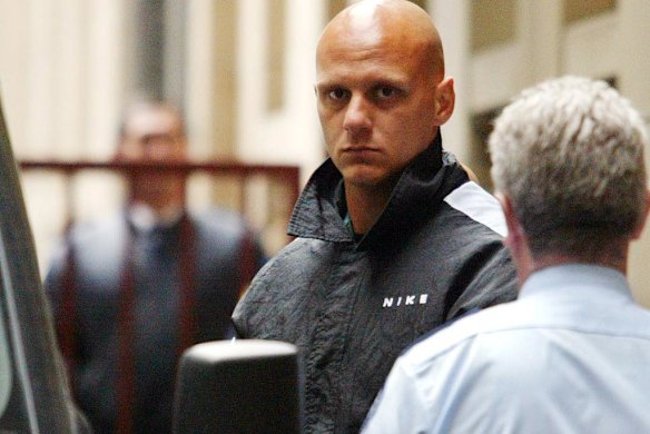 A dangerous and uncontrollable man ... Matthew Johnson leaves court.