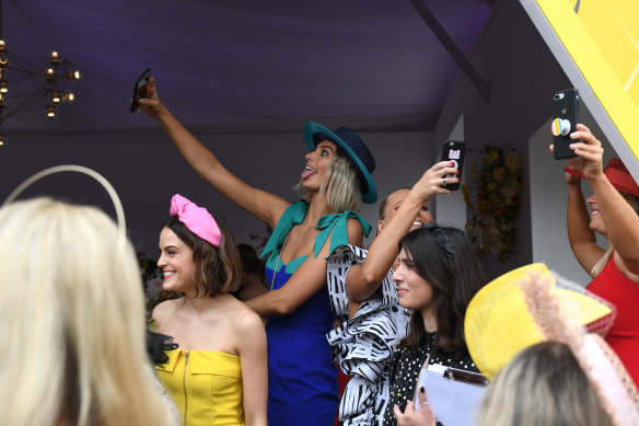 Look at me, look at me. Selfies are ruining the Melbourne Cup.