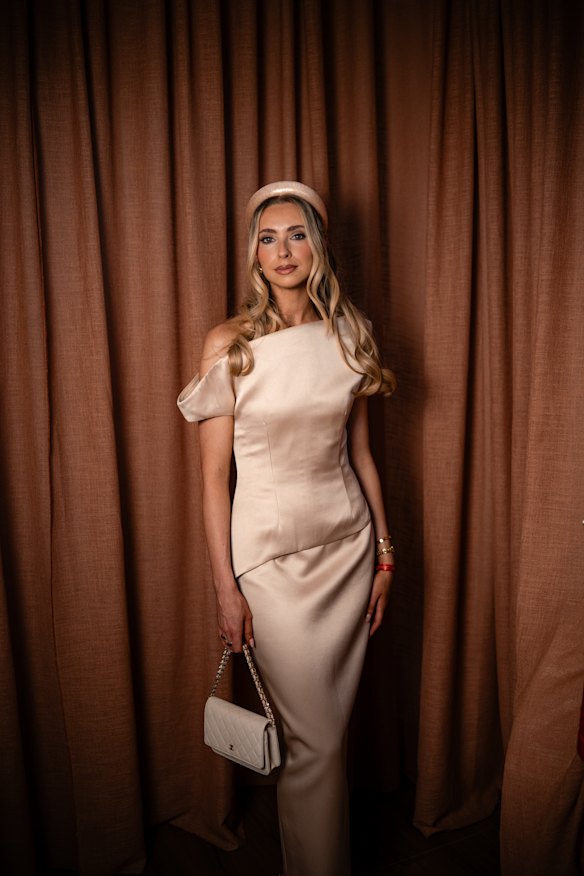 Rebekah Patterson in the Beverly at the Caulfield Cup.