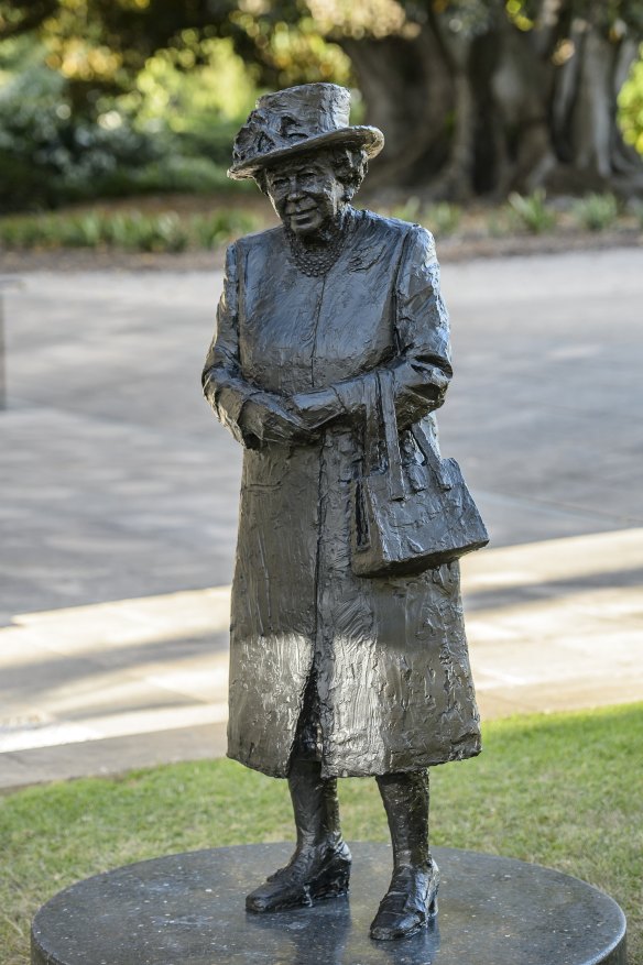 The bronze statue installed in the grounds of Government House in Adelaide is only the third statue of the monarch in Australia.