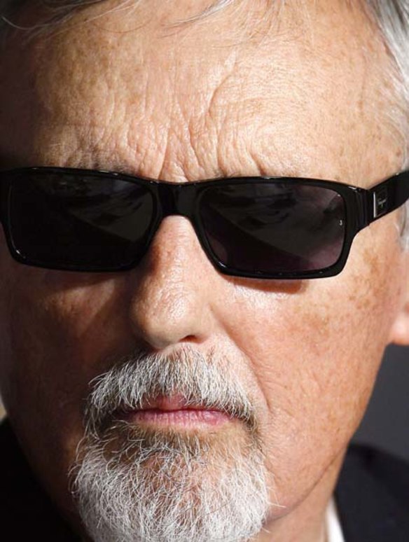 Dennis Hopper attends a press conference for US director Abel Ferrara's film 'Chelsea on the rocks' at the 61st Cannes International Film Festival in 2008.