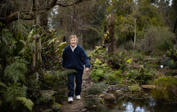 Beverley Hanson has been tending the same four-hectare garden for 53 years 