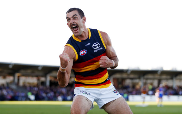 Making some noise: The Crows will soon offer veteran forward Taylor Walker a contract extension.