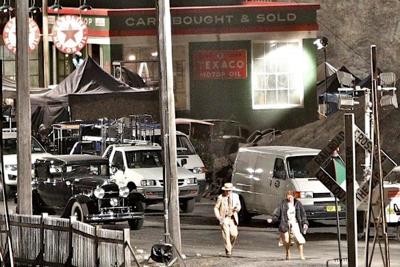 Film set at the Balmain Power House, the film set for the movie <em>The Great Gatsby</em>.