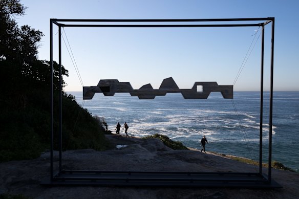 Anthony Battaglia's work, 'Siteplan 2026', at Sculpture by the Sea, in Sydney.