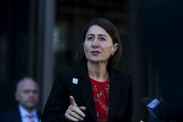NSW Premier Gladys Berejiklian adresses the media about students returning back to school full-time from term three. 