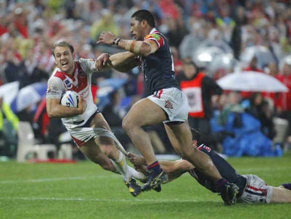 The Dragons Jason Nightingale loses his pants.