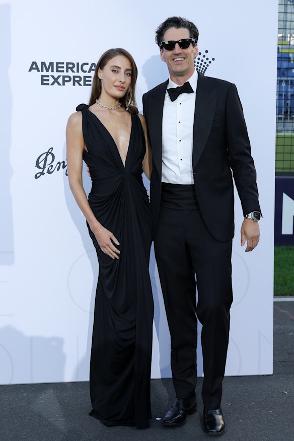 Rebecca Harding in vintage Roberto Cavalli and Andy Lee in P Johnson. 