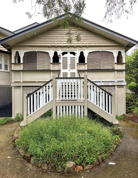 Of course, at least one Queenslander had to feature in Weir’s book of iconic Australian homes. This one from West End. “With their deep verandahs and shutters, they look as cool as the beer you would be offered when you arrived,” Weir writes.