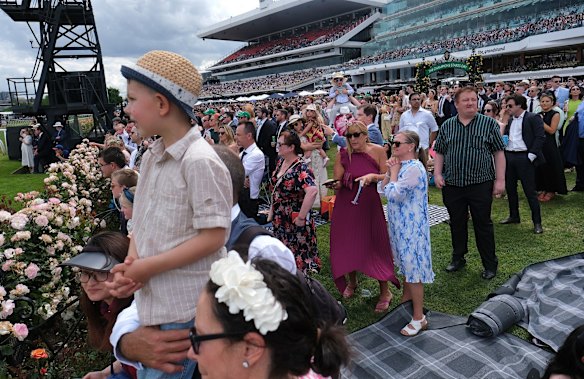 Family fun at Stakes Day, Flemington.