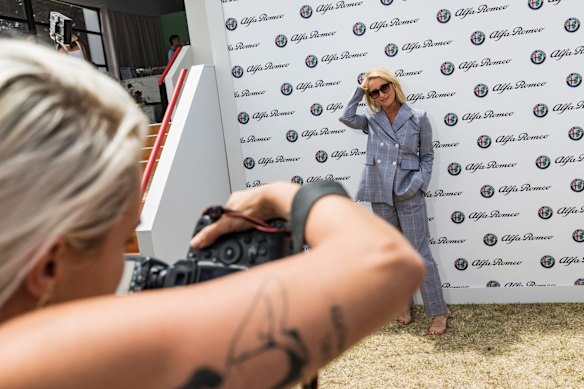 Asher Keddie at the 2019 Portsea Polo.