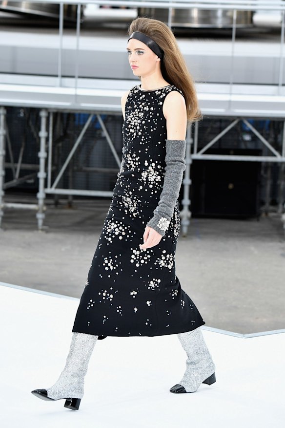 It was all about the space inspired sparkles and boots.