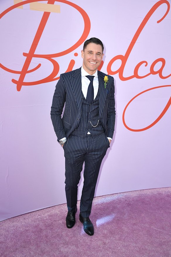 Lee Elliott attends Melbourne Cup Day at Flemington Racecourse.