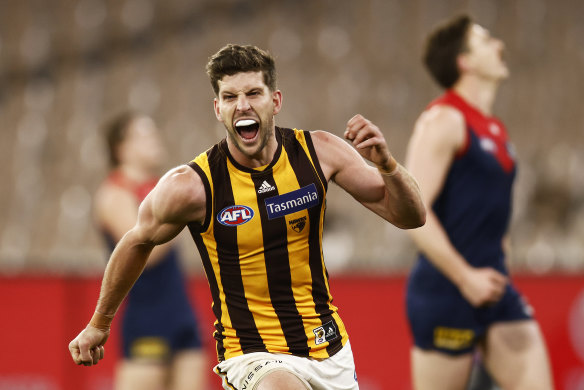 The best small forward of the past decade? Hawthorn sharpshooter Luke Breust was a key figure in three premierships. 